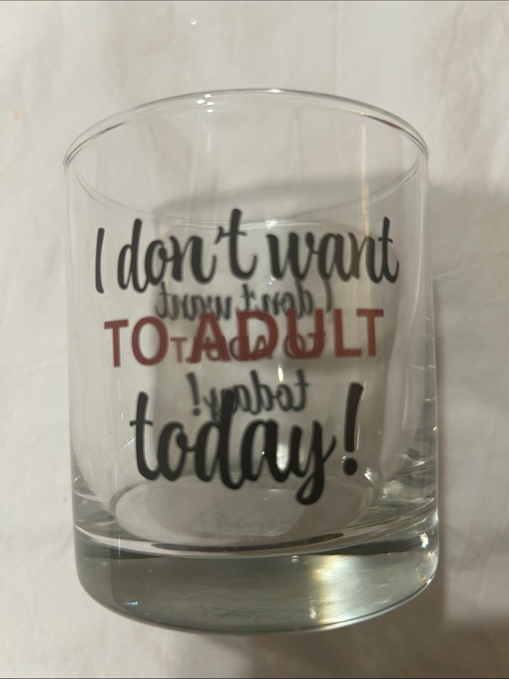 Funny glass.